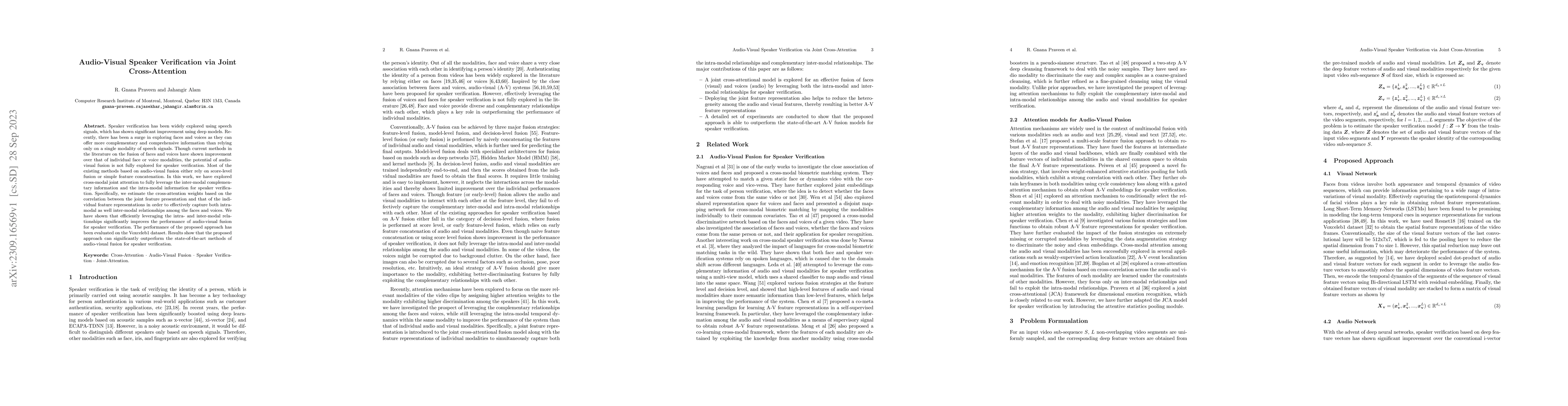 Thumbnail for Audio-Visual Speaker Verification via Joint Cross-Attention