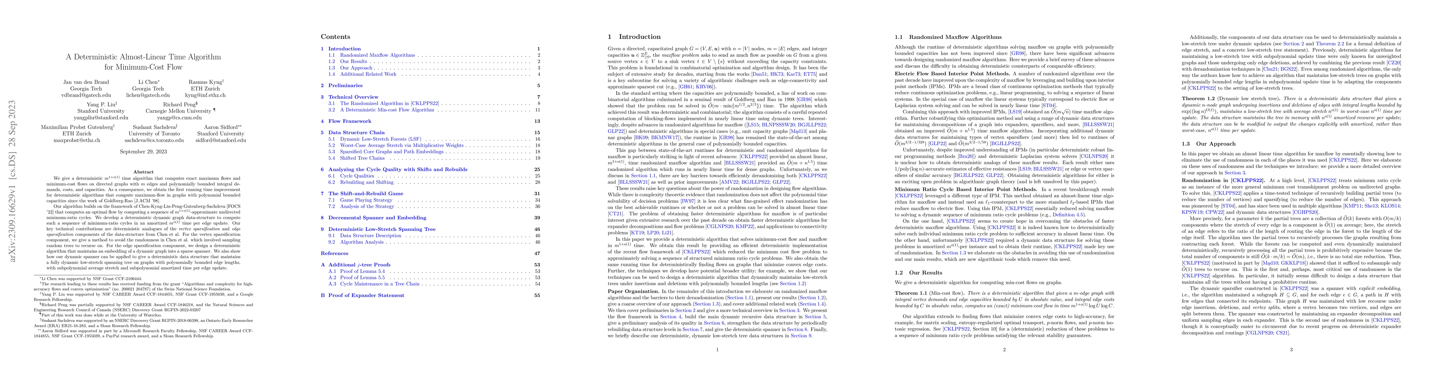 Thumbnail for A Deterministic Almost-Linear Time Algorithm for Minimum-Cost Flow