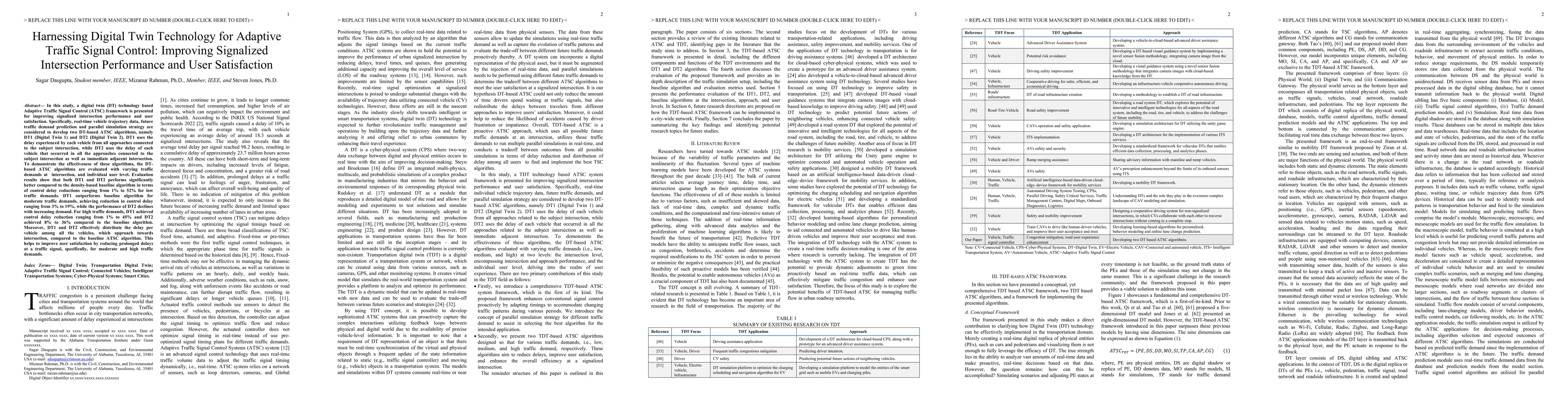 Thumbnail for Harnessing Digital Twin Technology for Adaptive Traffic Signal Control:
  Improving Signalized Intersection Performance and User Satisfaction