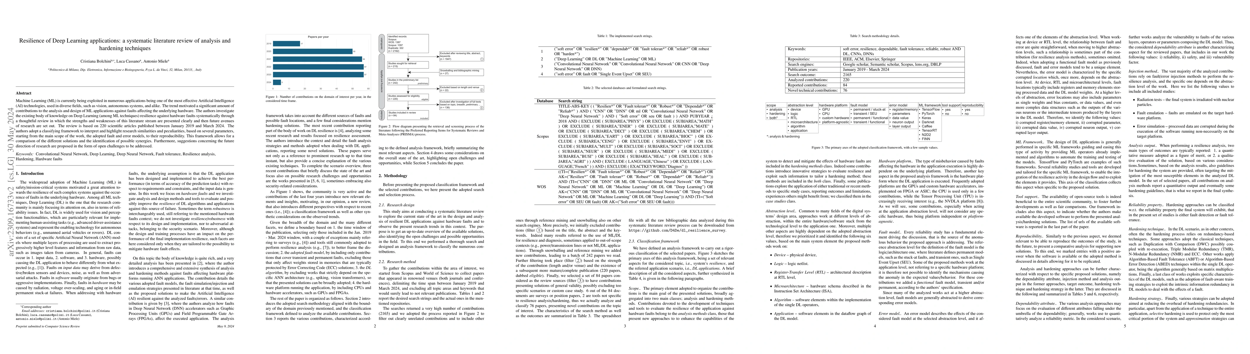 Thumbnail for Resilience of Deep Learning applications: a systematic literature review
  of analysis and hardening techniques