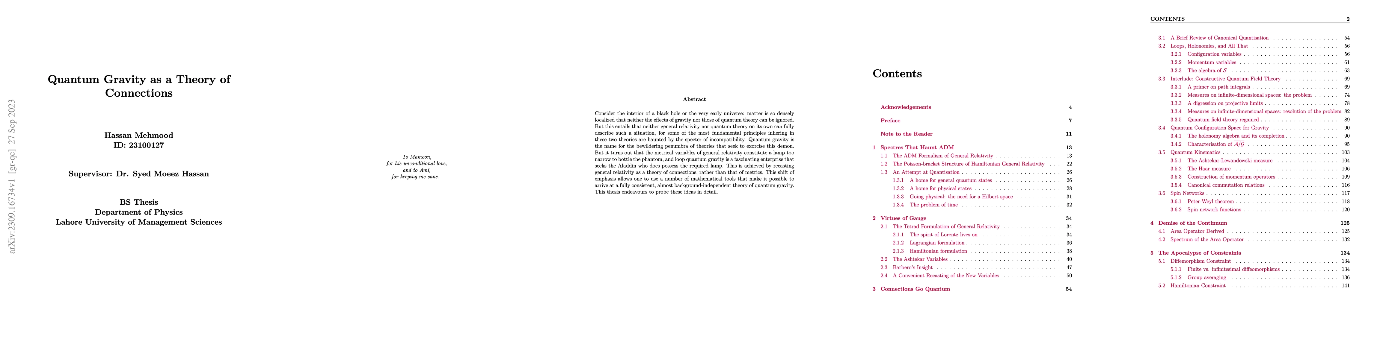 Thumbnail for Quantum Gravity as a Theory of Connections