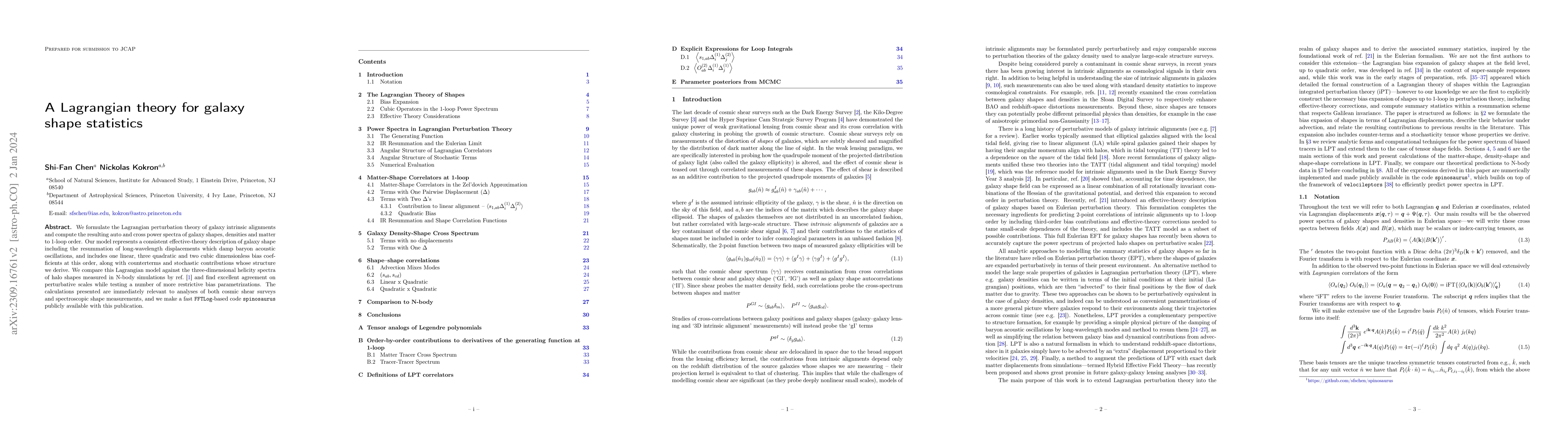 Thumbnail for A Lagrangian theory for galaxy shape statistics