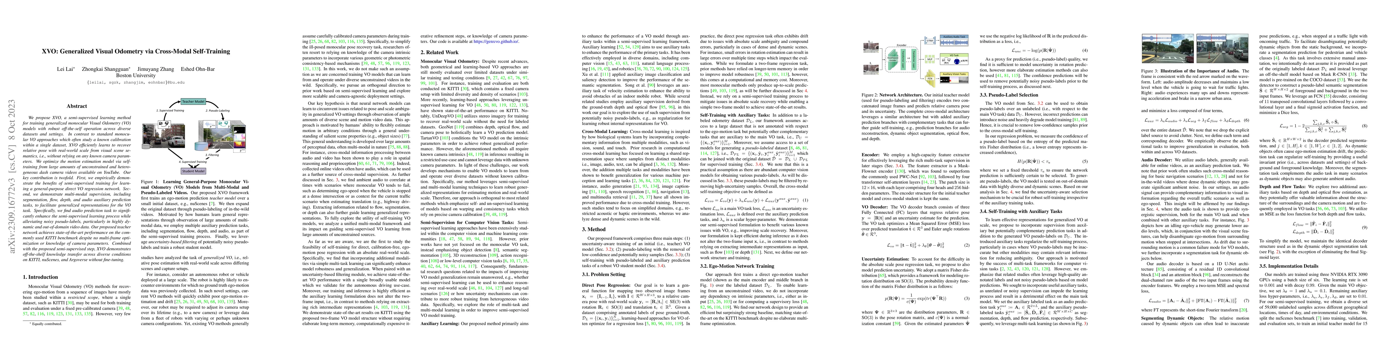 Thumbnail for XVO: Generalized Visual Odometry via Cross-Modal Self-Training