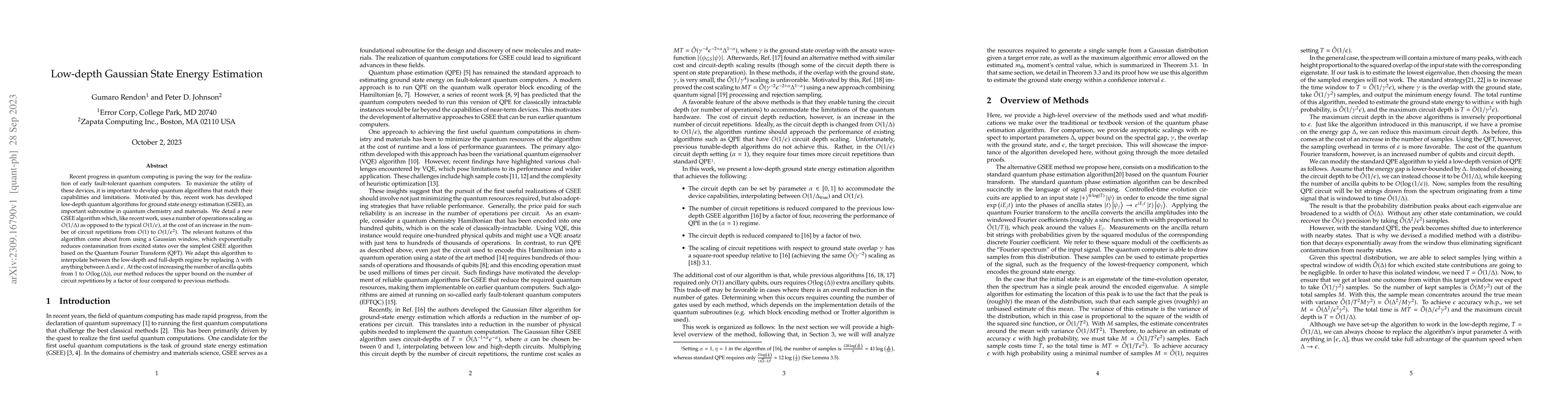 Thumbnail for Low-depth Gaussian State Energy Estimation