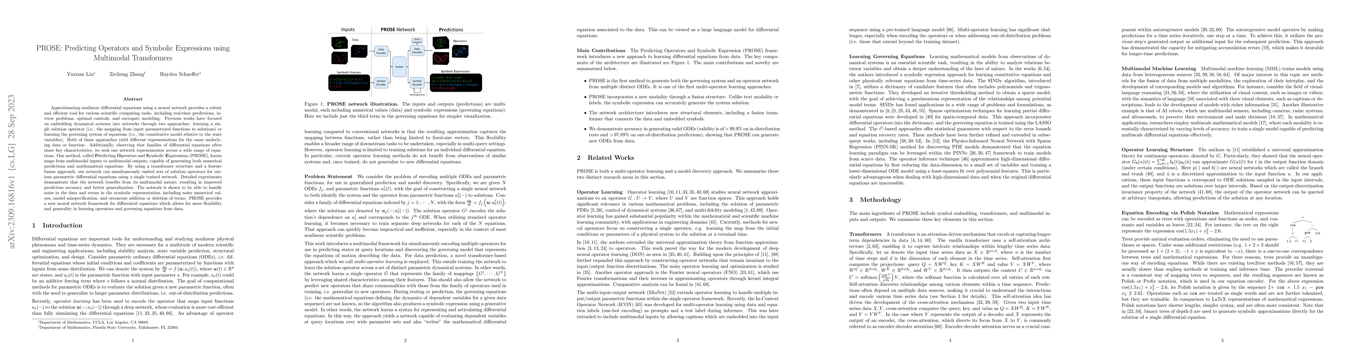 Thumbnail for PROSE: Predicting Operators and Symbolic Expressions using Multimodal
  Transformers