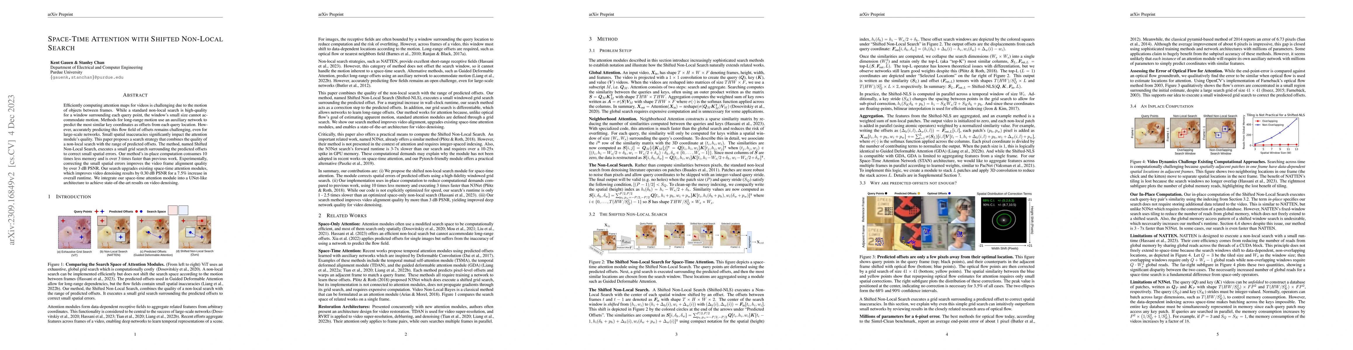 Thumbnail for Space-Time Attention with Shifted Non-Local Search