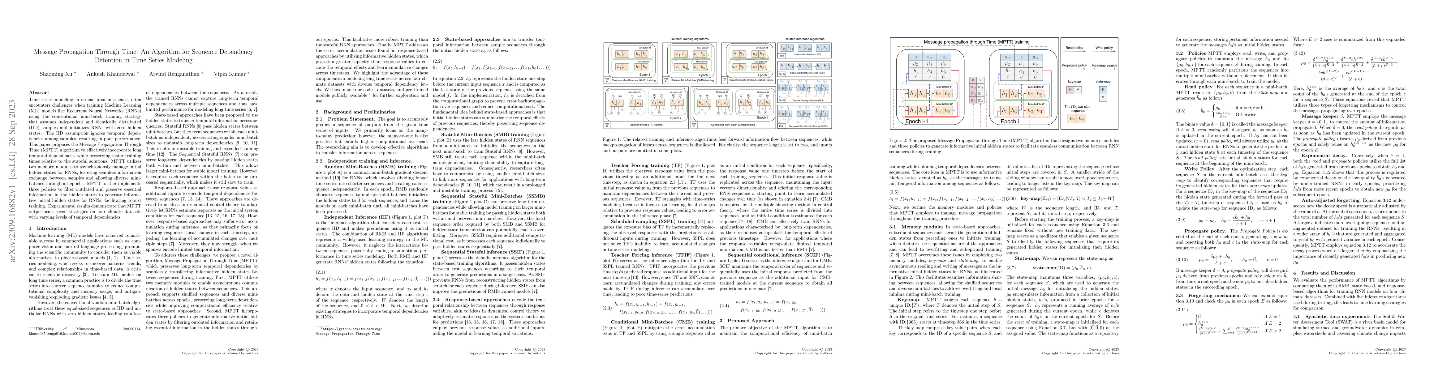 Thumbnail for Message Propagation Through Time: An Algorithm for Sequence Dependency
  Retention in Time Series Modeling