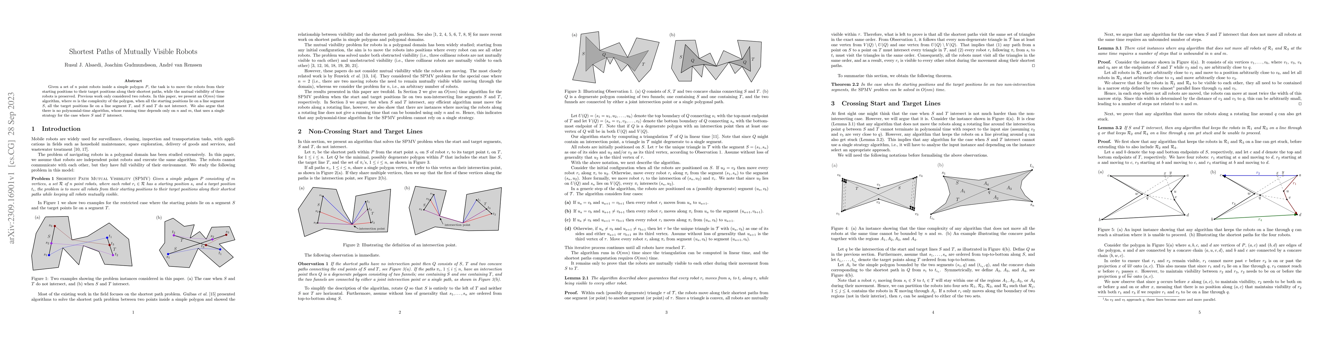 Thumbnail for Shortest Paths of Mutually Visible Robots