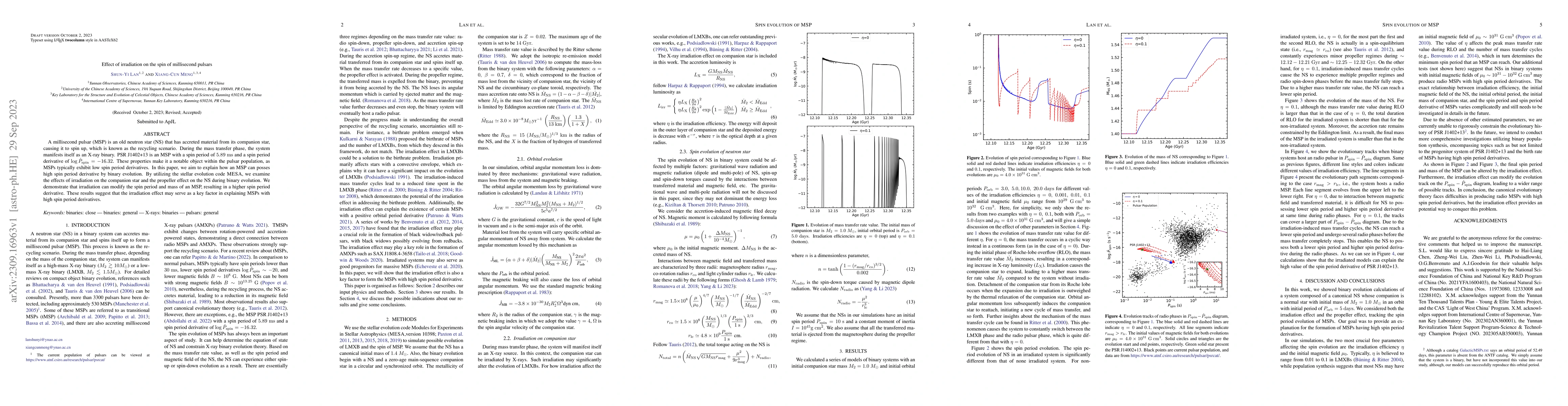 Thumbnail for Effect of irradiation on the spin of millisecond pulsars