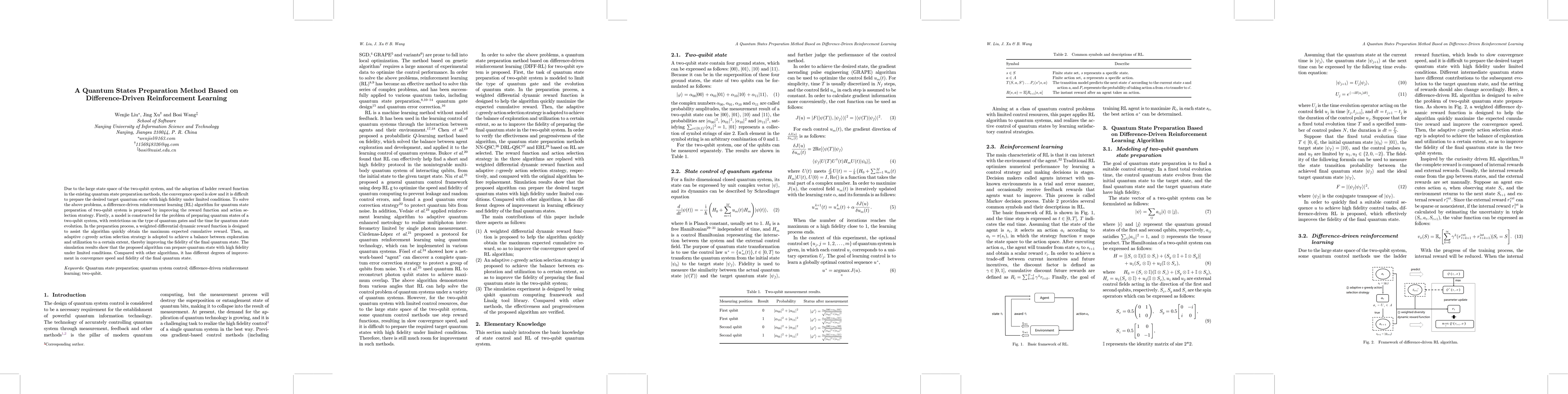 Thumbnail for A Quantum States Preparation Method Based on Difference-Driven
  Reinforcement Learning