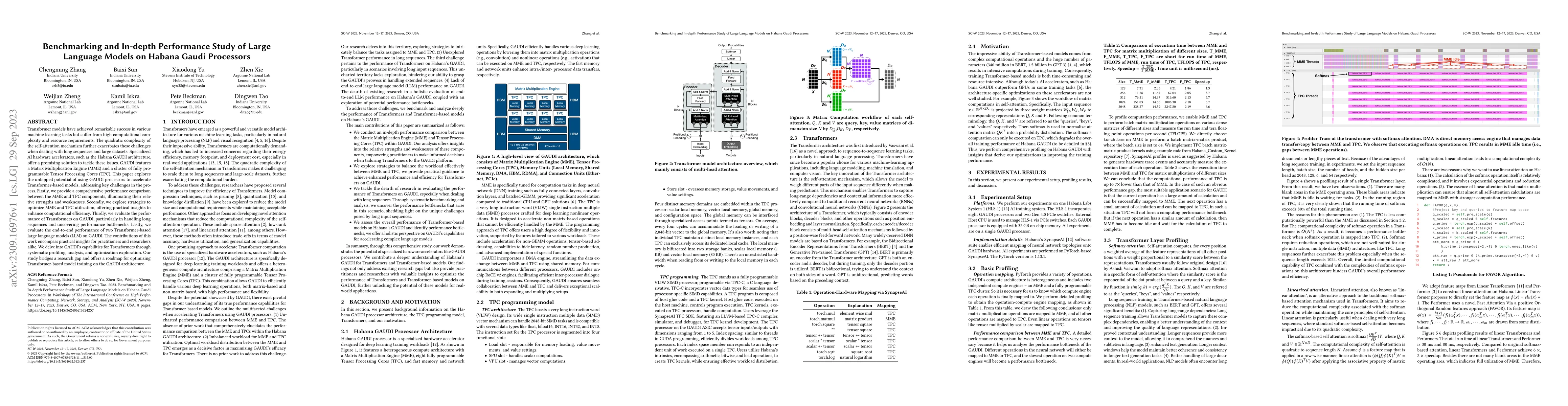 Thumbnail for Benchmarking and In-depth Performance Study of Large Language Models on
  Habana Gaudi Processors
