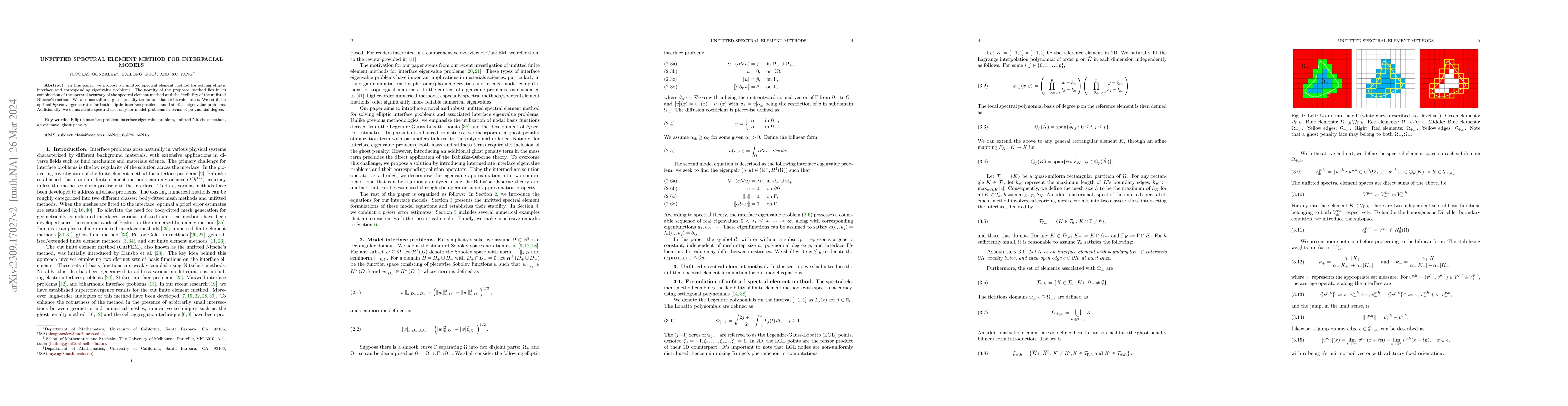 Thumbnail for Unfitted Spectral Element Method for interfacial models