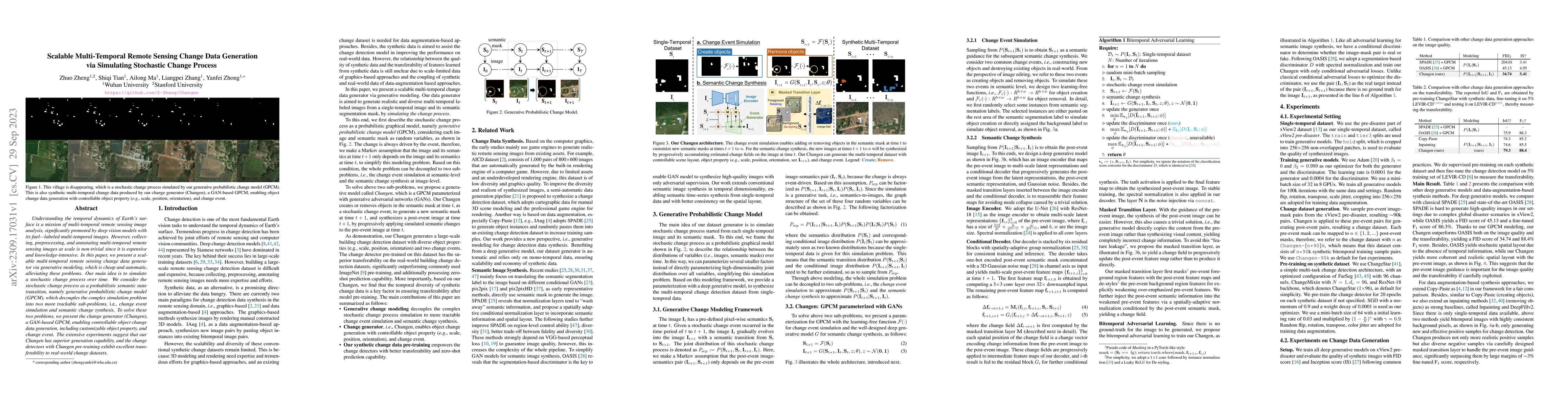 Thumbnail for Scalable Multi-Temporal Remote Sensing Change Data Generation via
  Simulating Stochastic Change Process