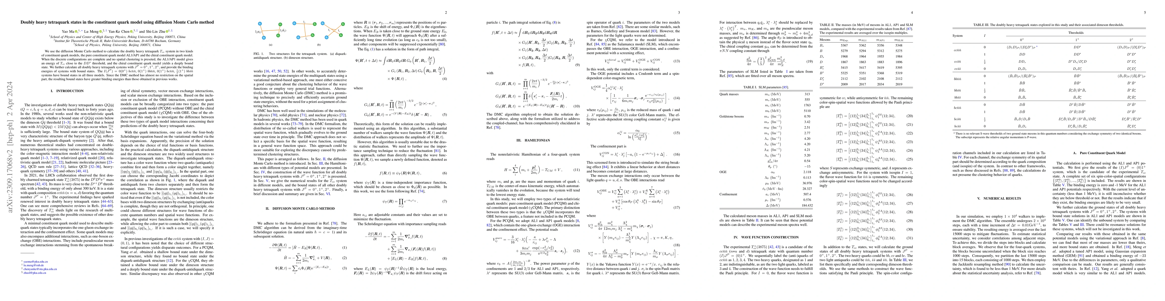Thumbnail for Doubly heavy tetraquark states in the constituent quark model using
  diffusion Monte Carlo method