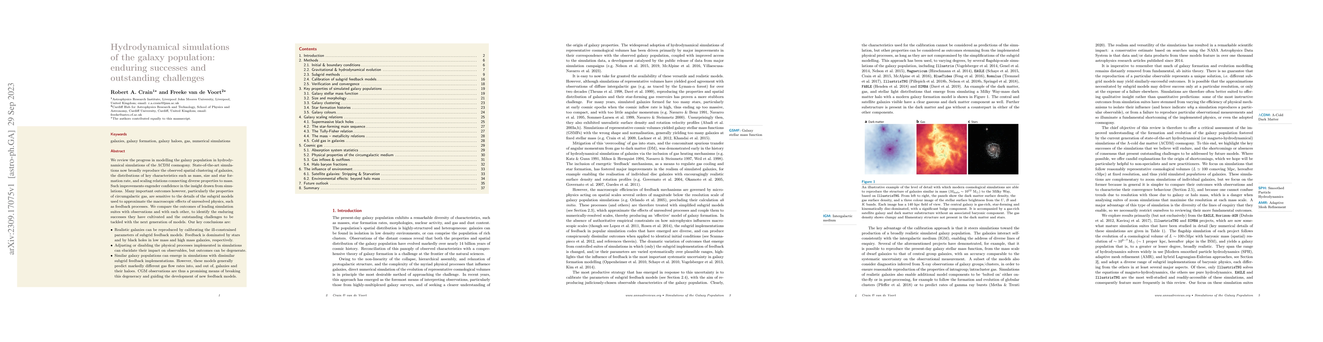 Thumbnail for Hydrodynamical simulations of the galaxy population: enduring successes
  and outstanding challenges