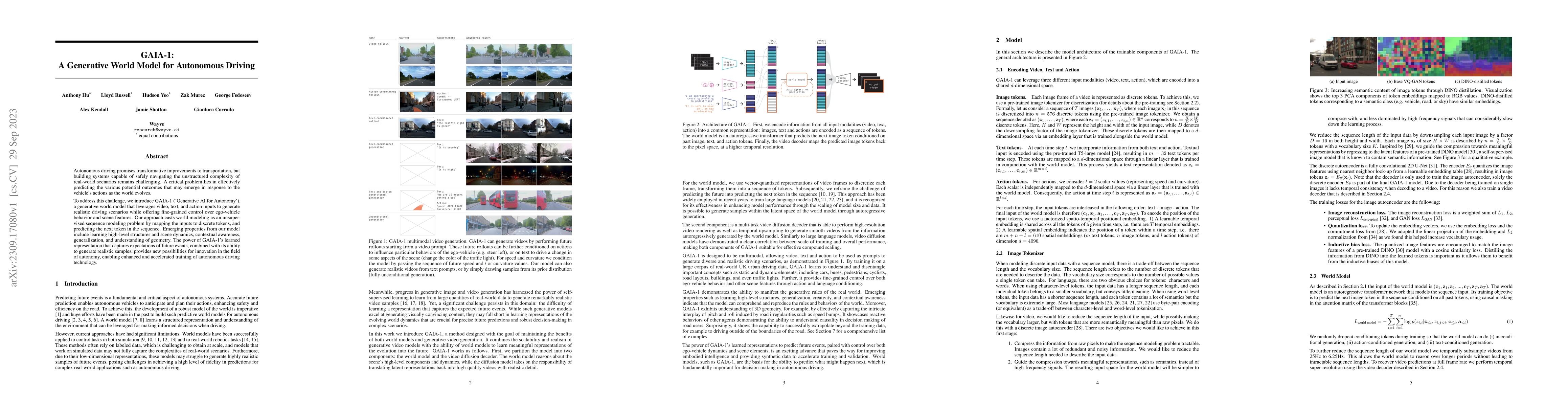 Thumbnail for GAIA-1: A Generative World Model for Autonomous Driving