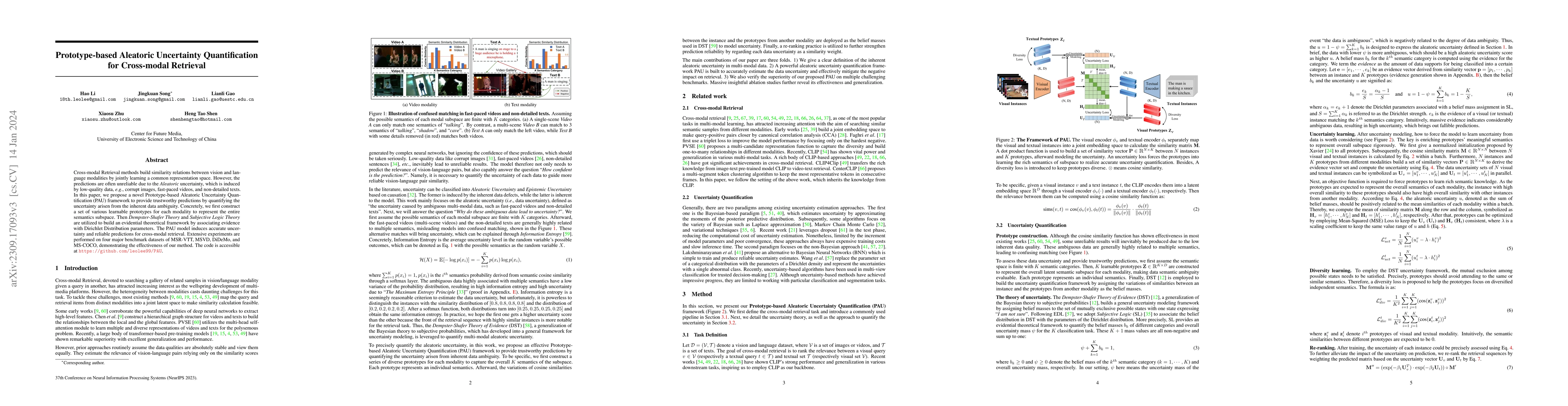 Thumbnail for Prototype-based Aleatoric Uncertainty Quantification for Cross-modal
  Retrieval