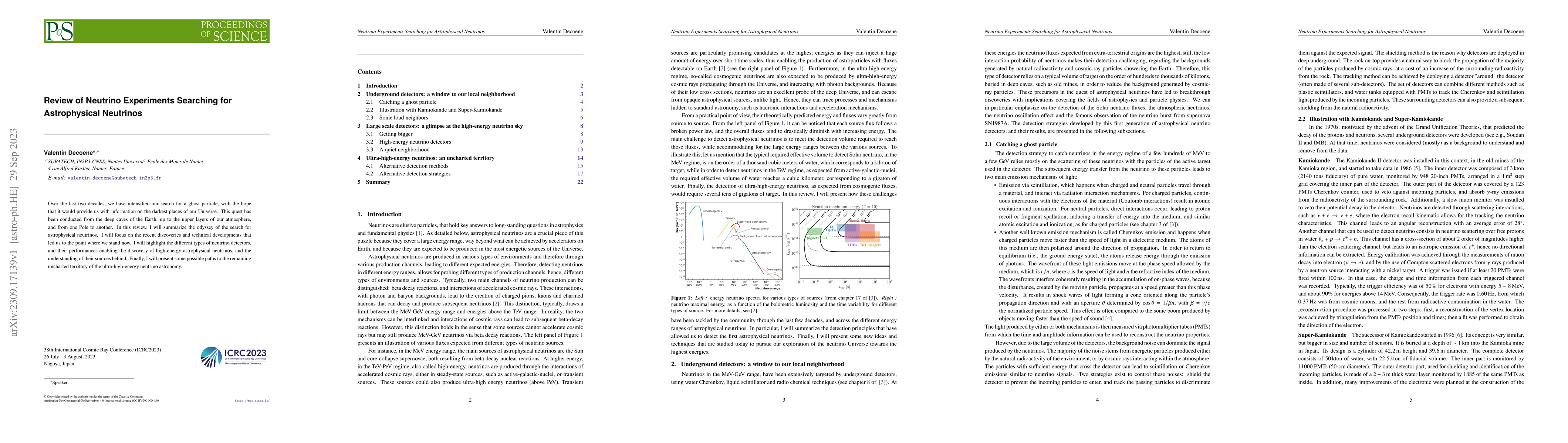 Thumbnail for Review of Neutrino Experiments Searching for Astrophysical Neutrinos