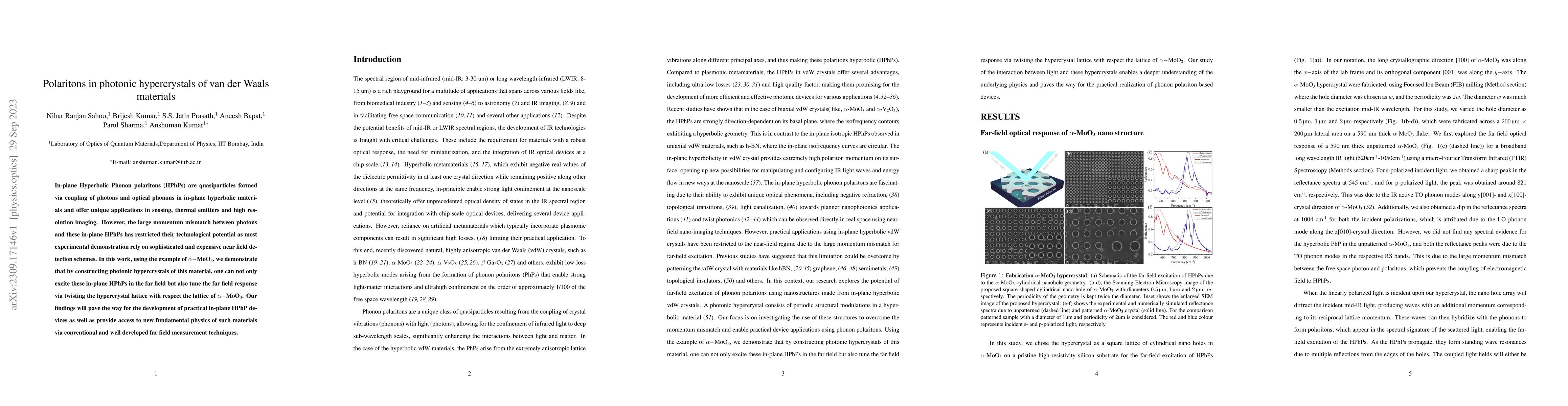 Thumbnail for Polaritons in photonic hypercrystals of van der Waals materials