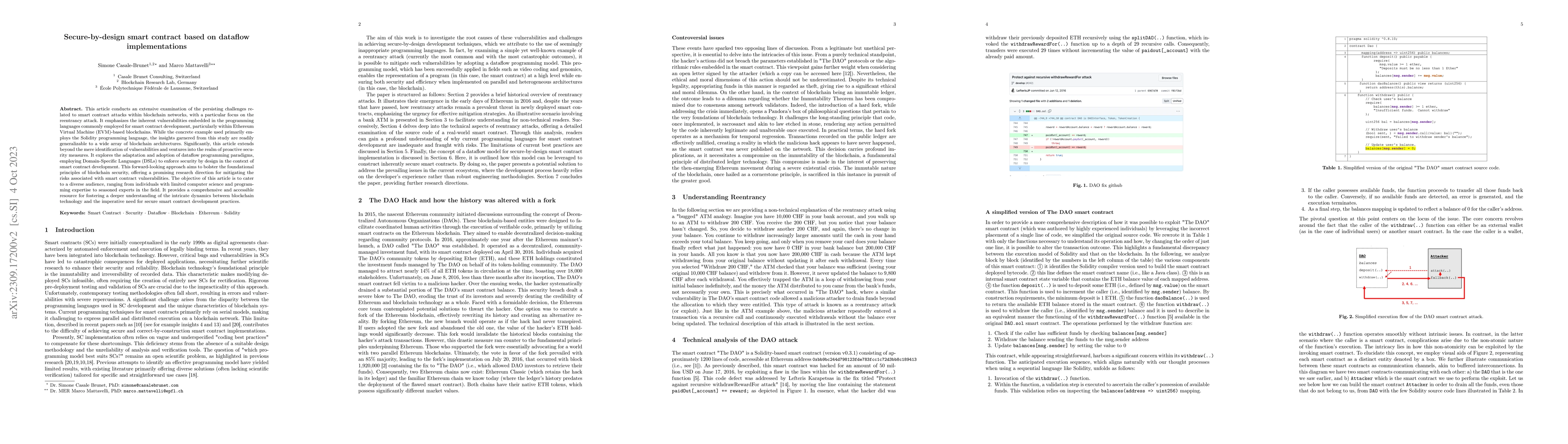 Thumbnail for Secure-by-design smart contract based on dataflow implementations