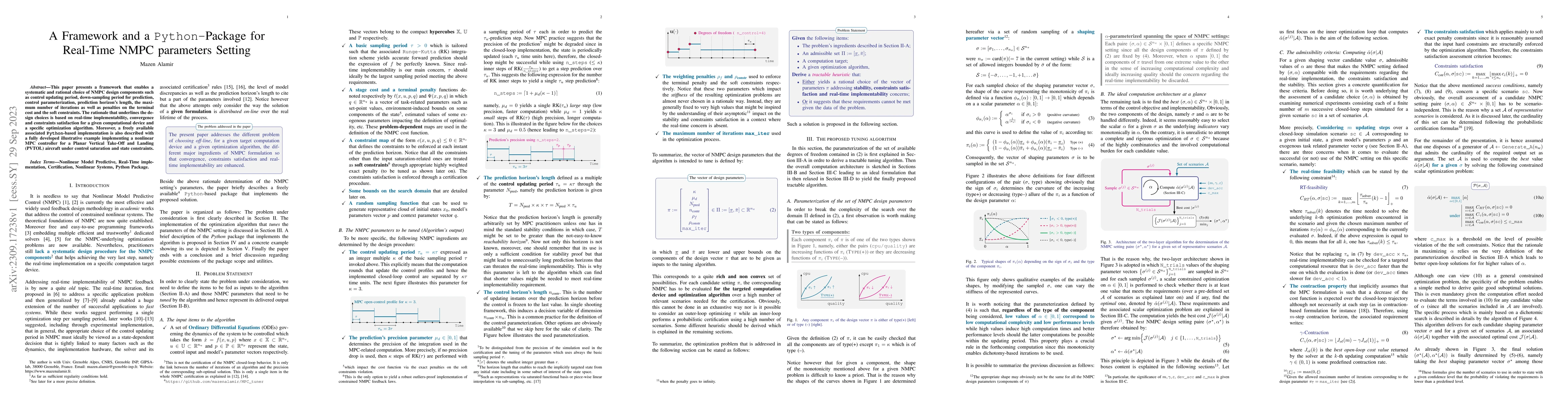 Thumbnail for A Framework and a python-package for Real-time NMPC parameters settings