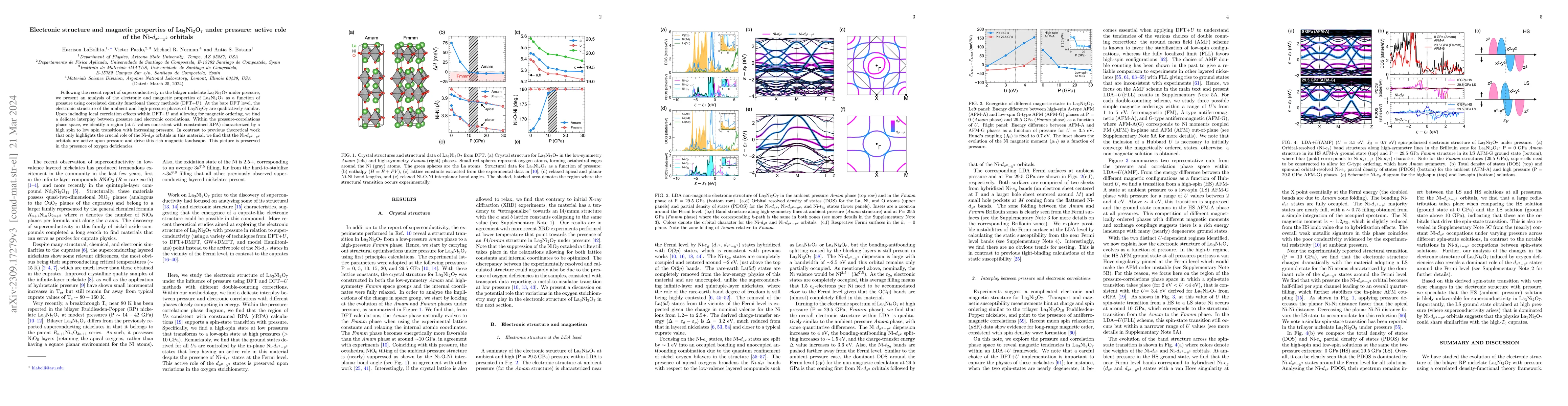 Thumbnail for Electronic structure and magnetic properties of La$_{3}$Ni$_{2}$O$_{7}$
  under pressure: active role of the Ni-$d_{x^2-y^2}$ orbitals