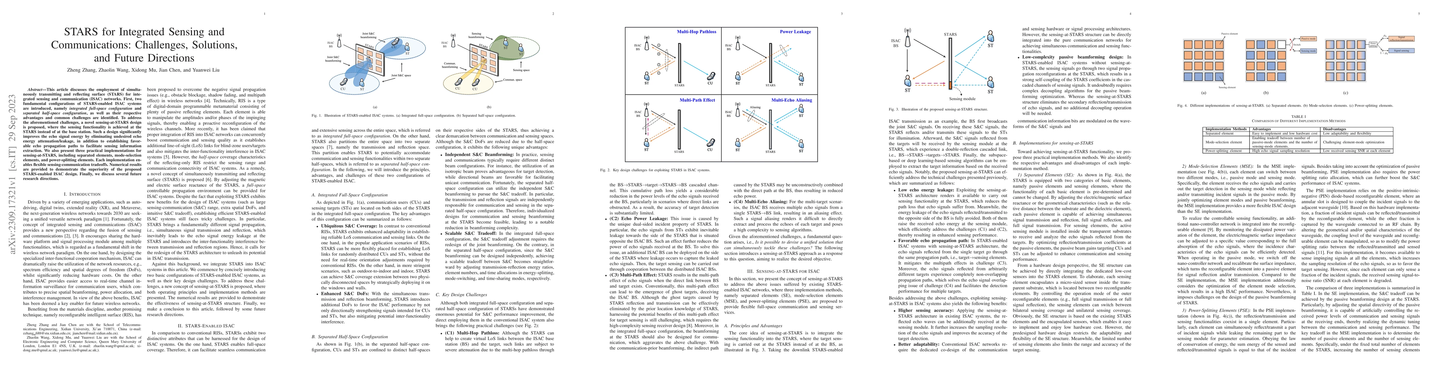 Thumbnail for STARS for Integrated Sensing and Communications: Challenges, Solutions,
  and Future Directions
