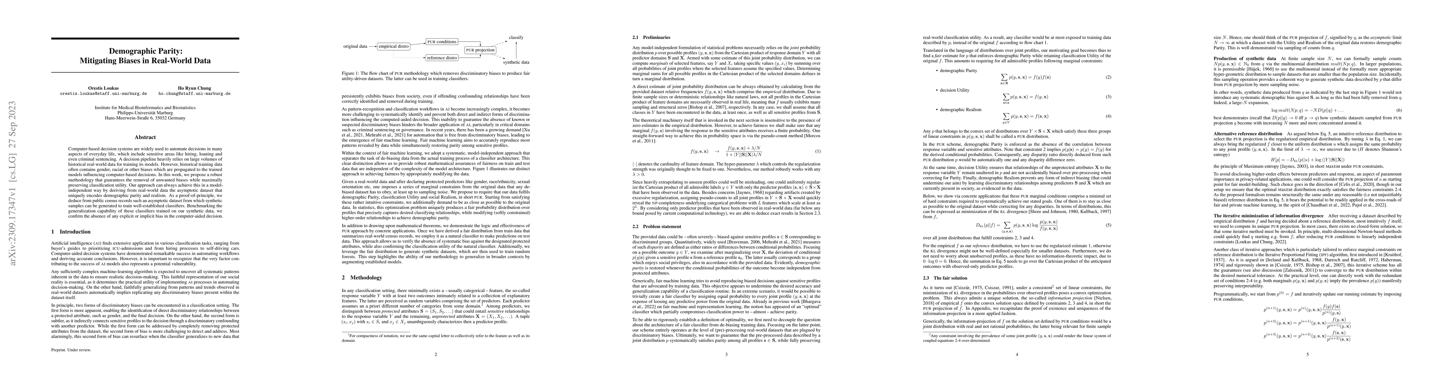 Thumbnail for Demographic Parity: Mitigating Biases in Real-World Data