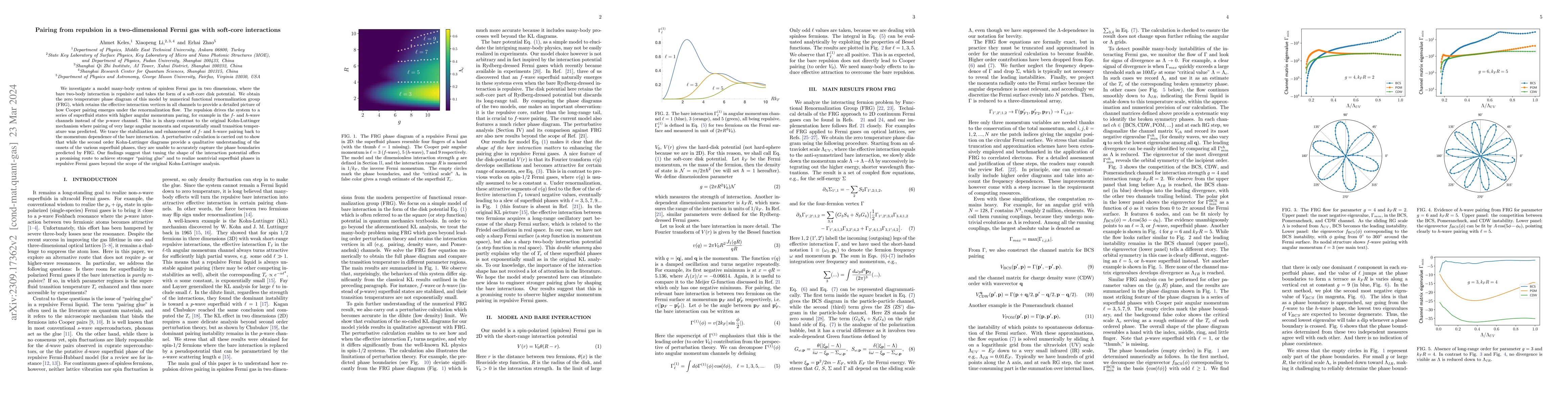 Thumbnail for Pairing from repulsion in a two-dimensional Fermi gas with soft-core
  interactions