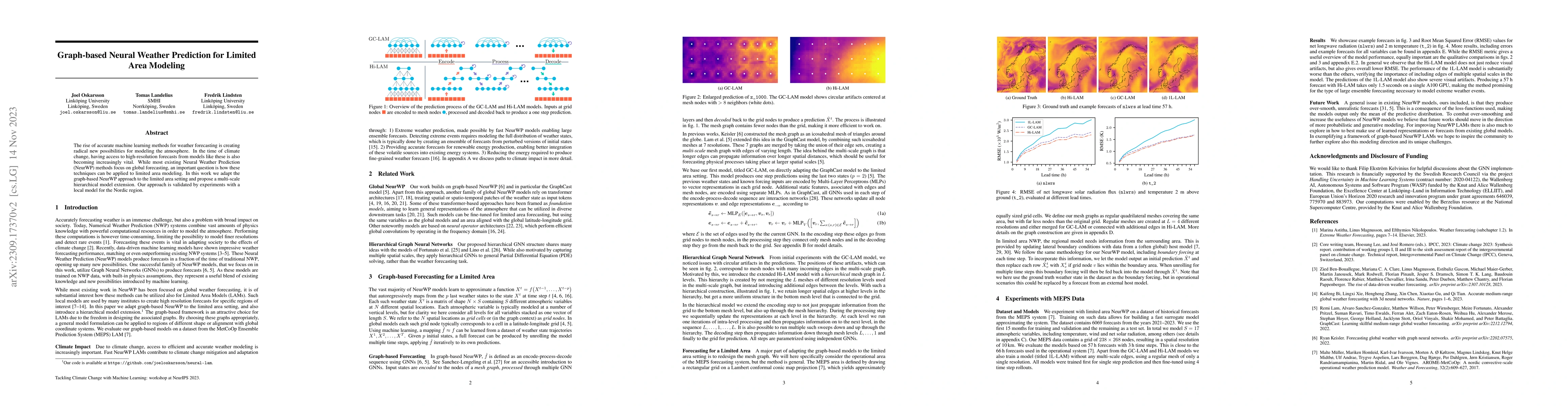 Thumbnail for Graph-based Neural Weather Prediction for Limited Area Modeling