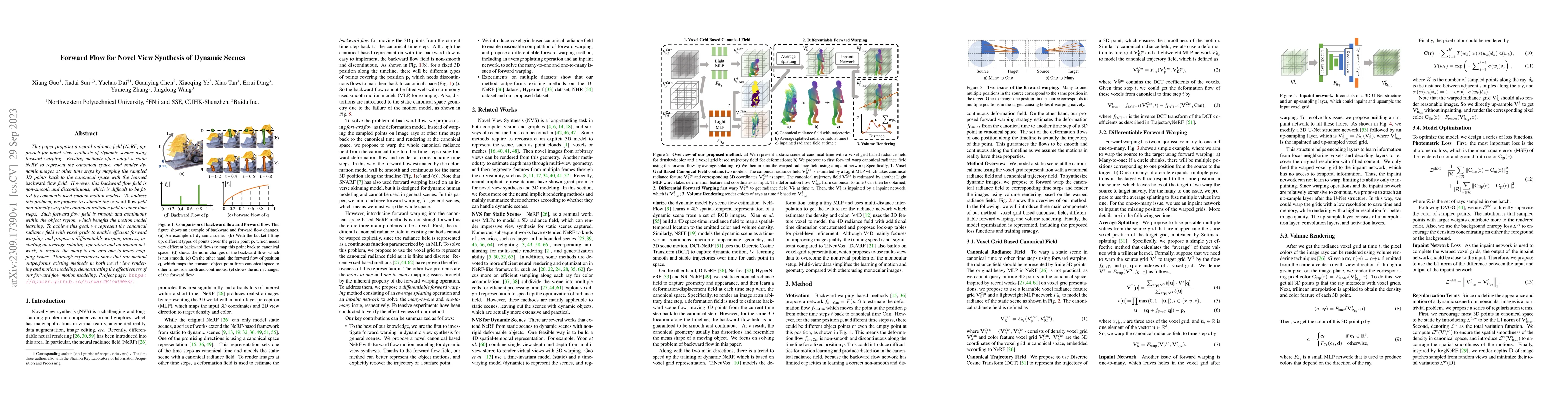 Thumbnail for Forward Flow for Novel View Synthesis of Dynamic Scenes