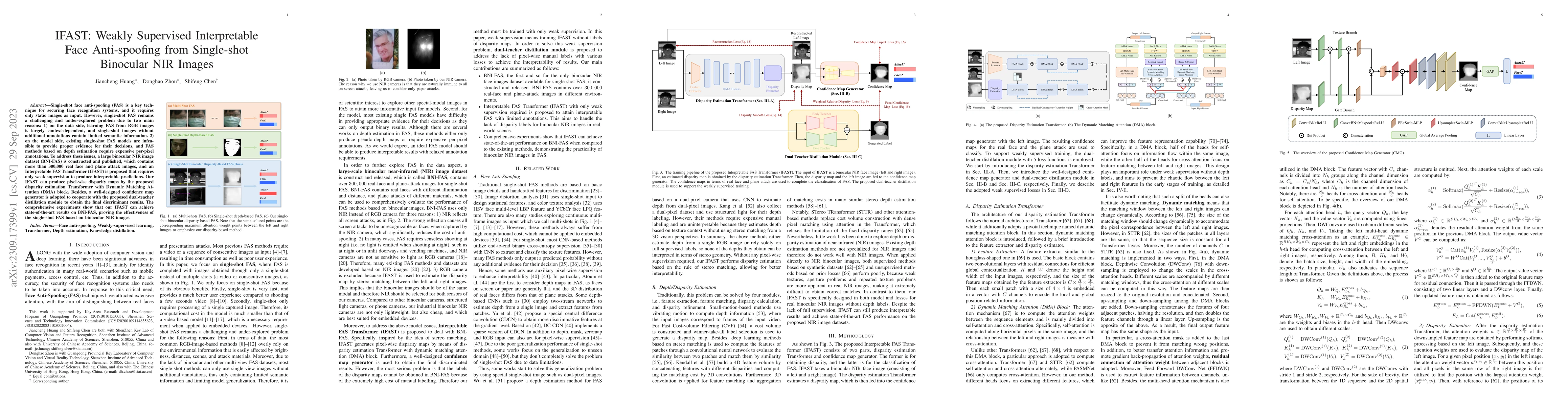 Thumbnail for IFAST: Weakly Supervised Interpretable Face Anti-spoofing from
  Single-shot Binocular NIR Images
