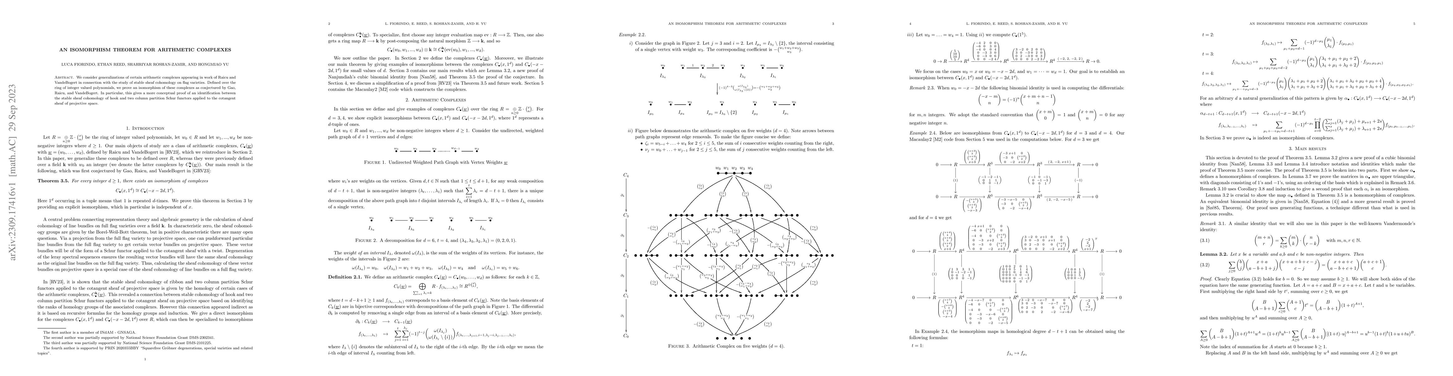 Thumbnail for An Isomorphism Theorem for Arithmetic Complexes