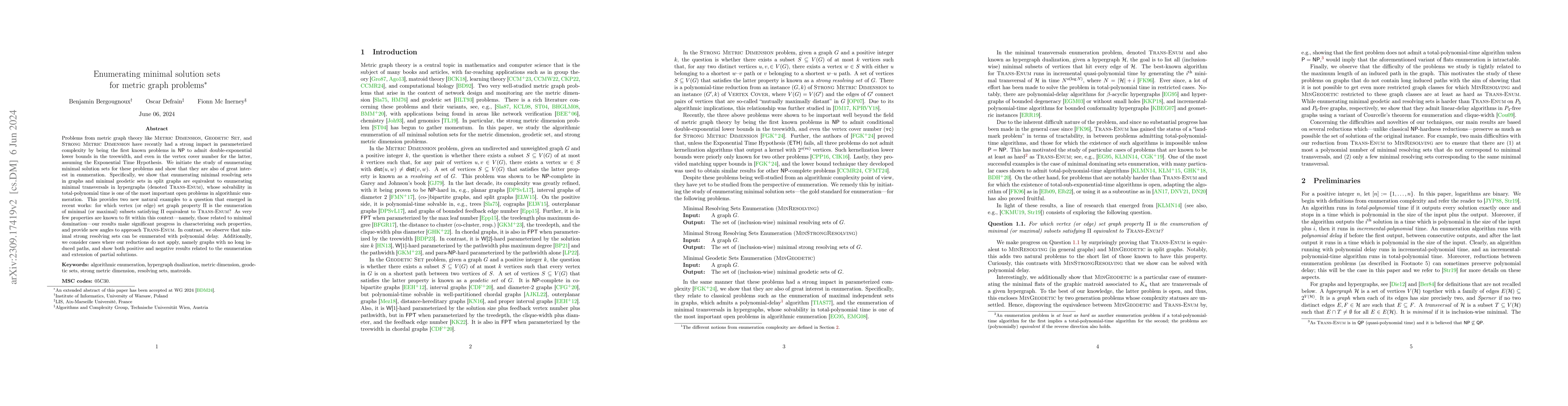 Thumbnail for Enumerating minimal solution sets for metric graph problems