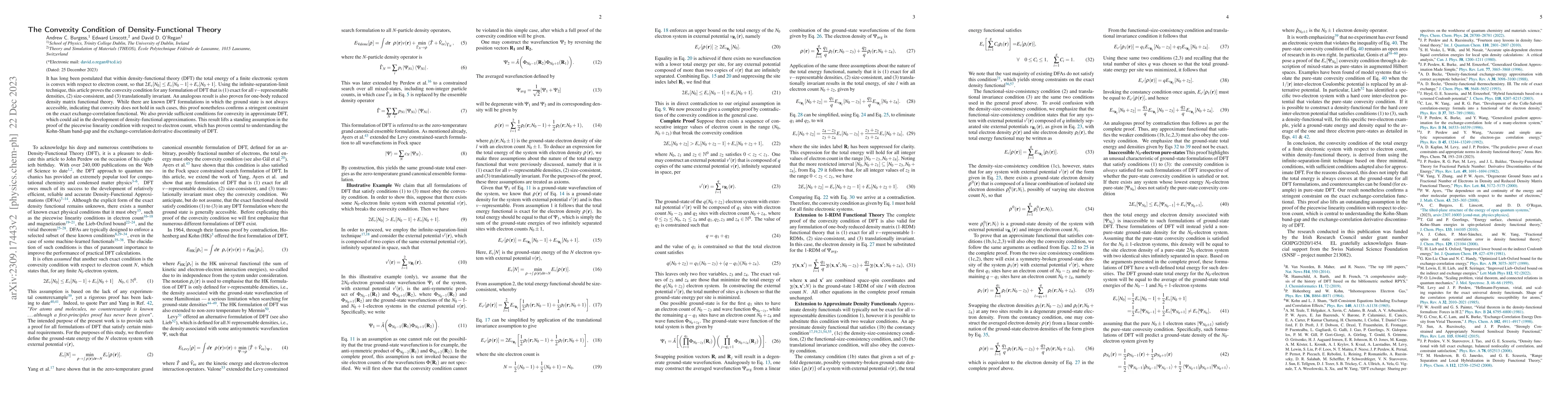 Thumbnail for The Convexity Condition of Density-Functional Theory
