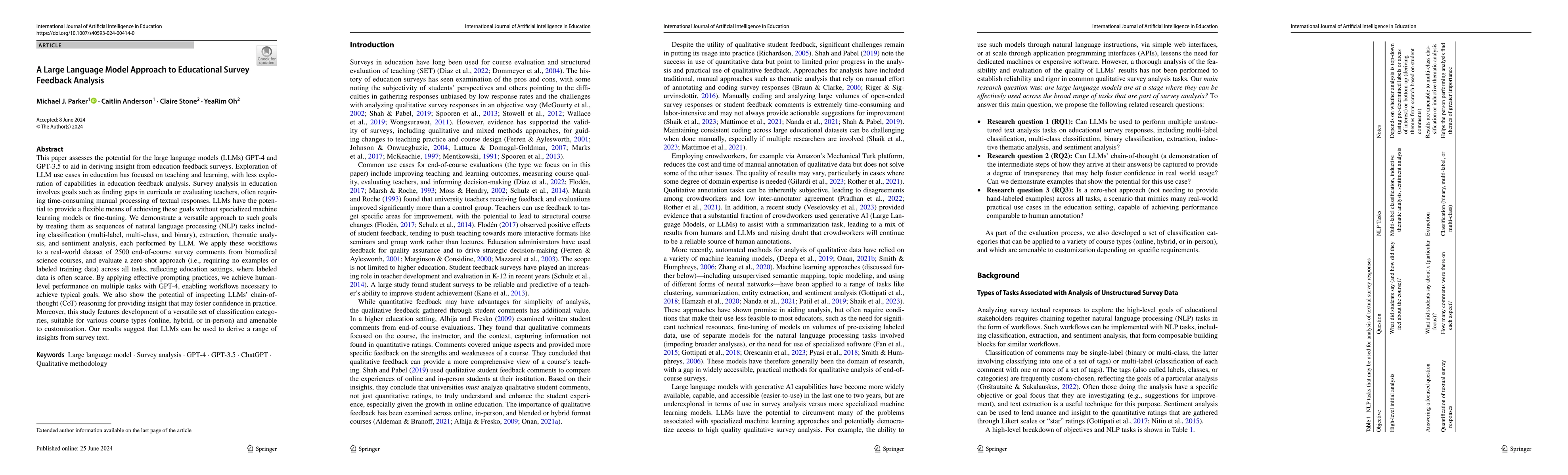 Thumbnail for A Large Language Model Approach to Educational Survey Feedback Analysis