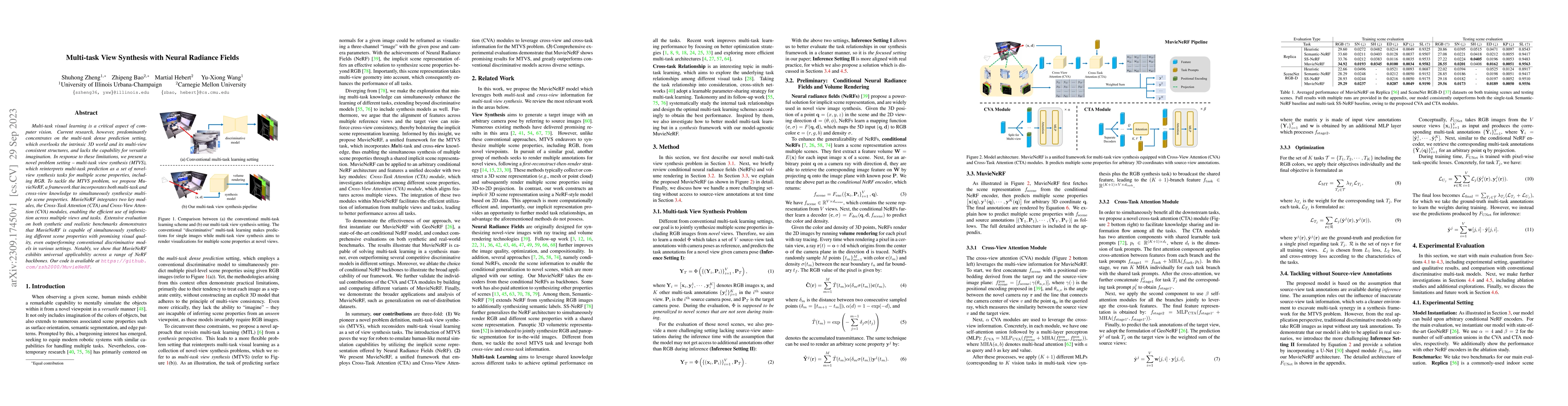 Thumbnail for Multi-task View Synthesis with Neural Radiance Fields