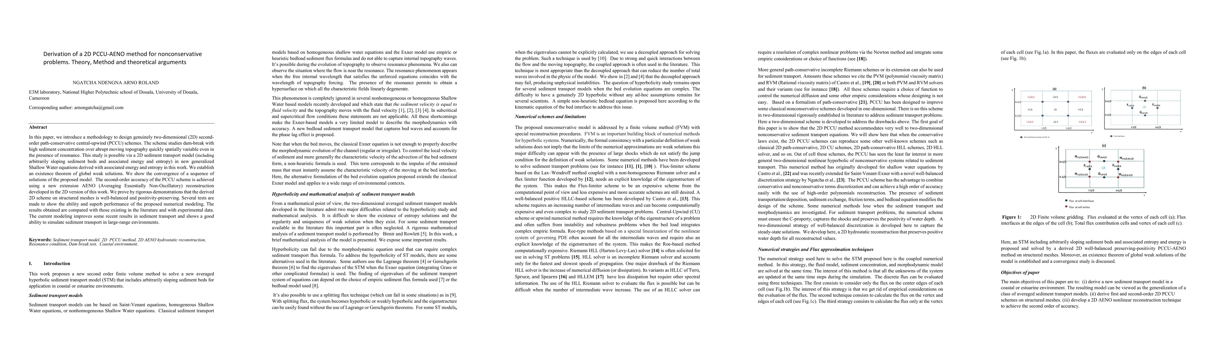 Thumbnail for Derivation of a 2D PCCU-AENO method for nonconservative problems.
  Theory, Method and theoretical arguments