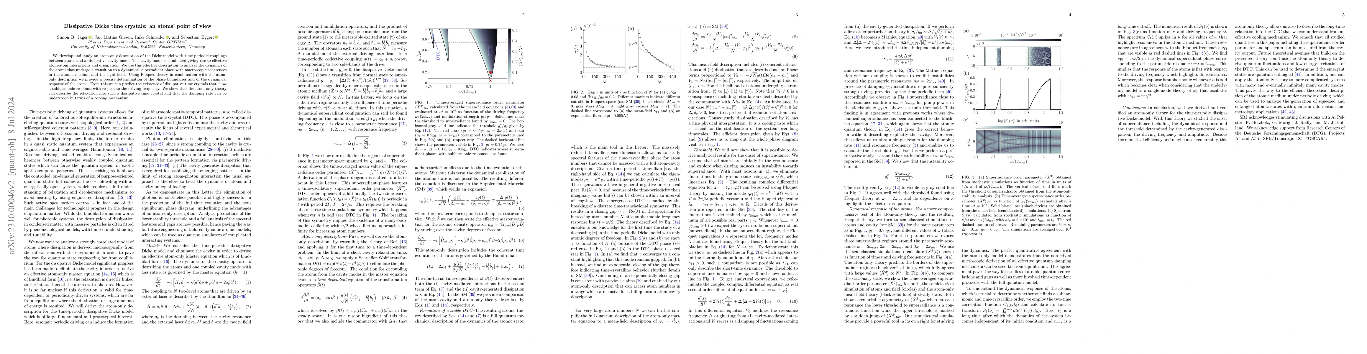 Thumbnail for Dissipative Dicke time crystals: an atoms' point of view