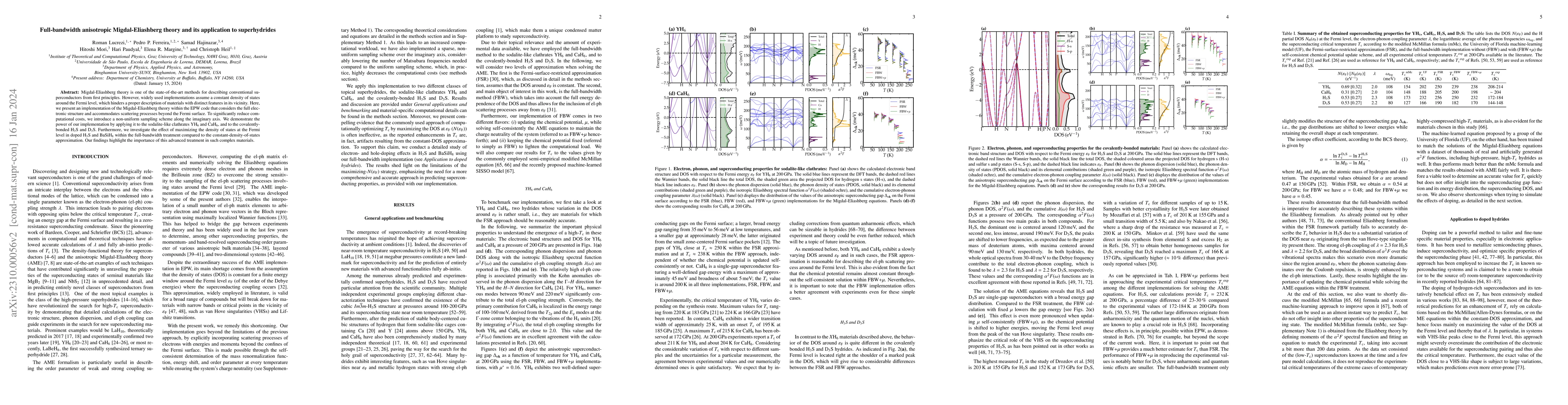 Thumbnail for Full-bandwidth anisotropic Migdal-Eliashberg theory and its application
  to superhydrides