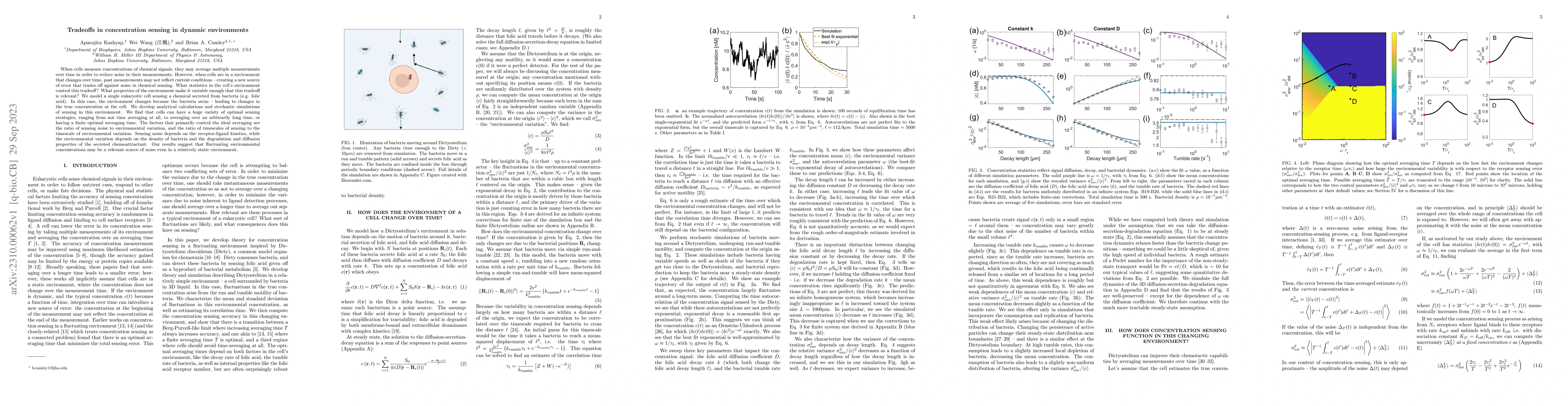 Thumbnail for Tradeoffs in concentration sensing in dynamic environments