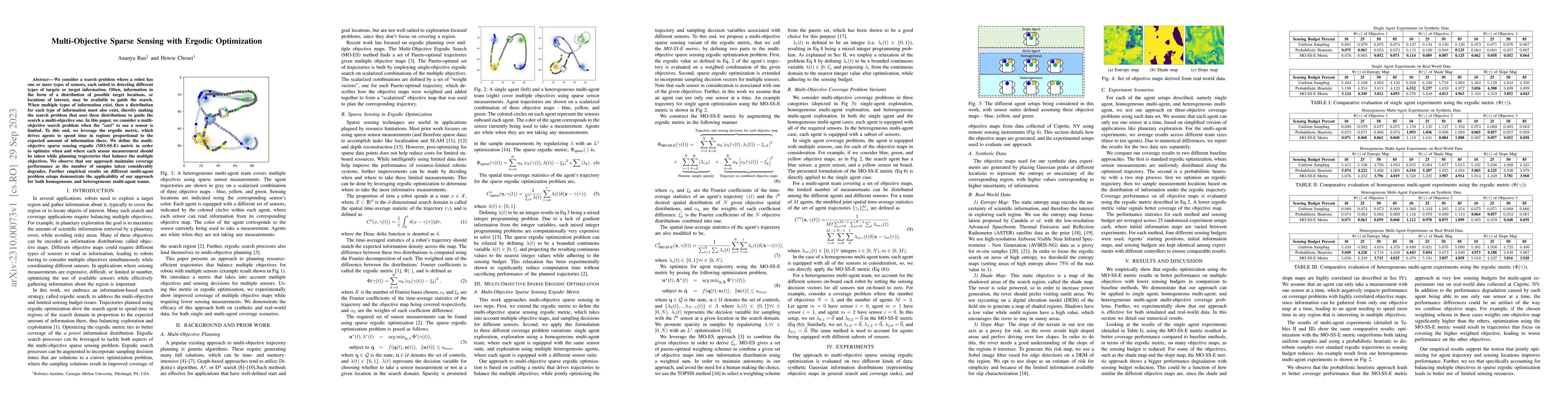 Thumbnail for Multi-Objective Sparse Sensing with Ergodic Optimization