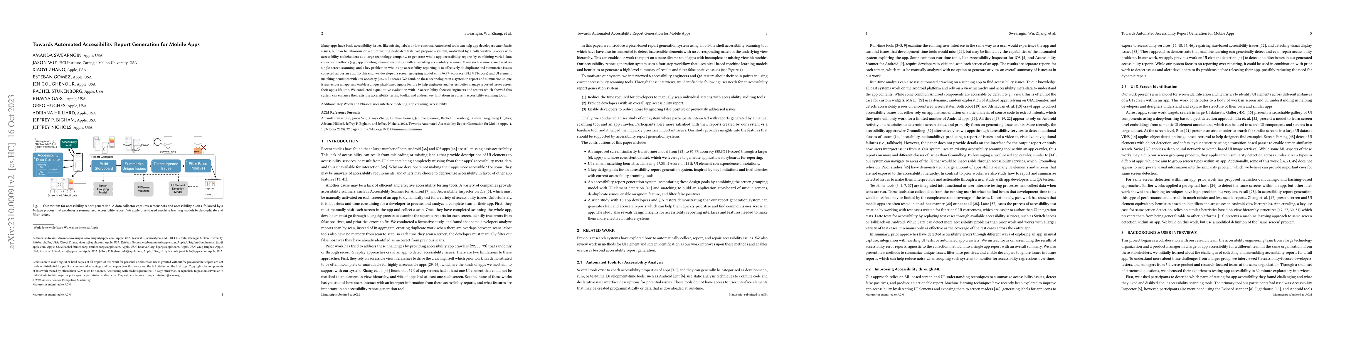 Thumbnail for Towards Automated Accessibility Report Generation for Mobile Apps