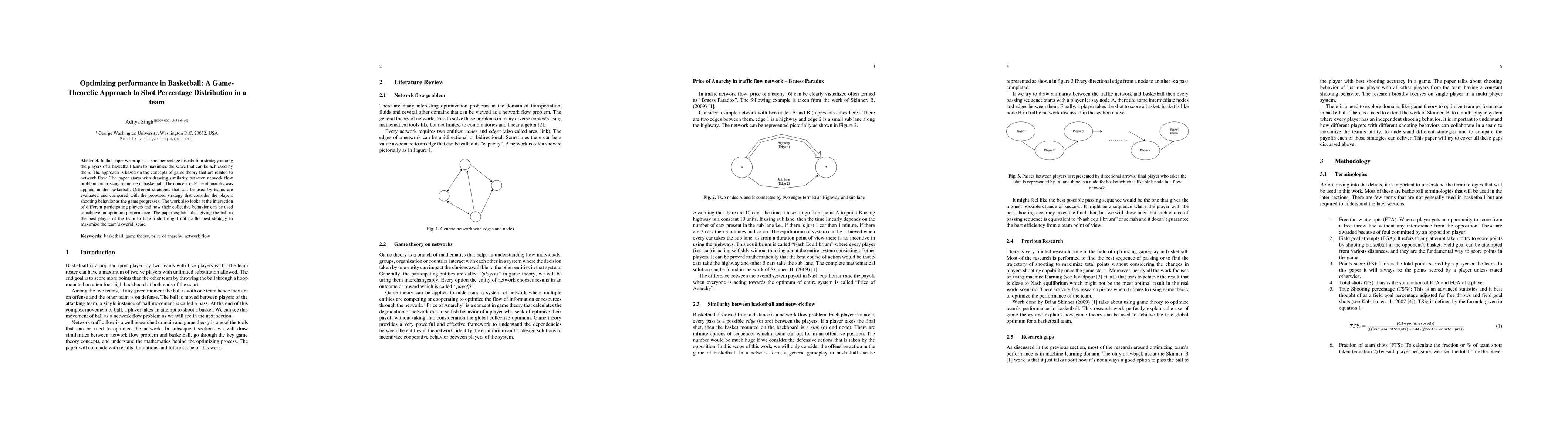Thumbnail for Optimizing performance in Basketball: A Game-Theoretic Approach to Shot
  Percentage Distribution in a team