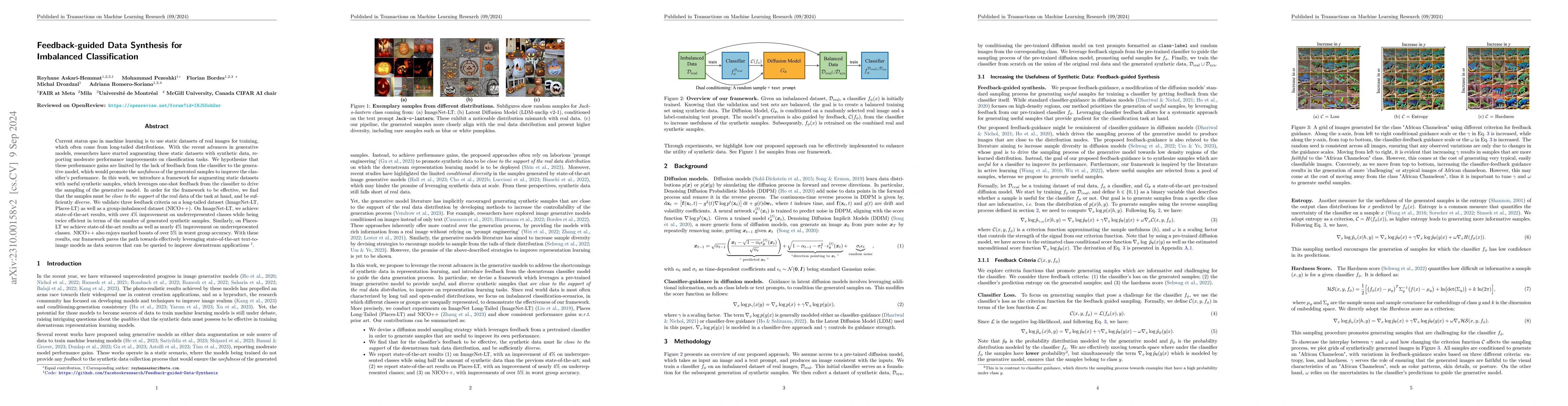 Thumbnail for Feedback-guided Data Synthesis for Imbalanced Classification