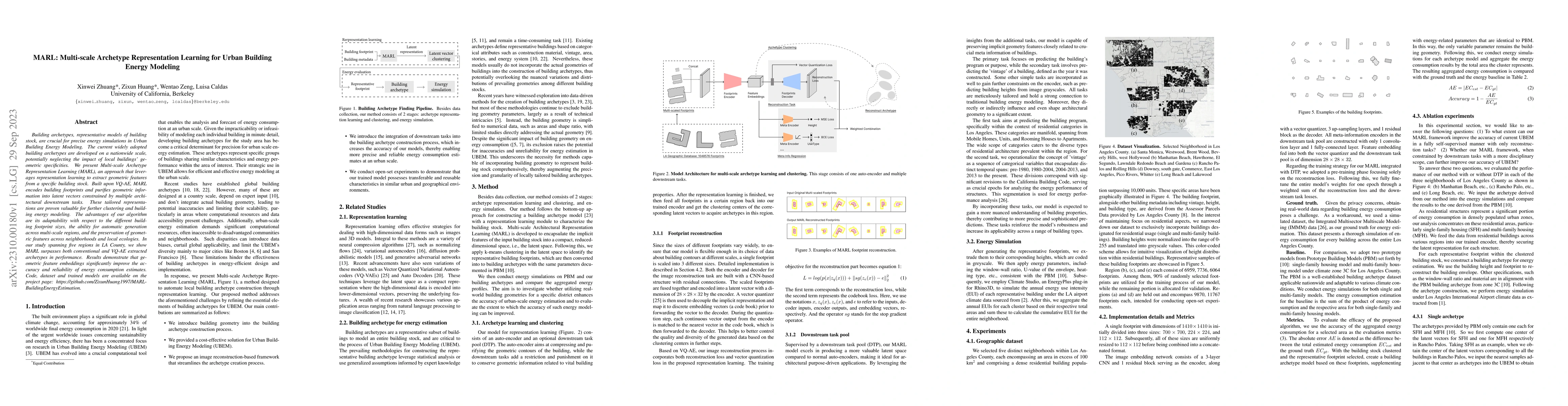 Thumbnail for MARL: Multi-scale Archetype Representation Learning for Urban Building
  Energy Modeling