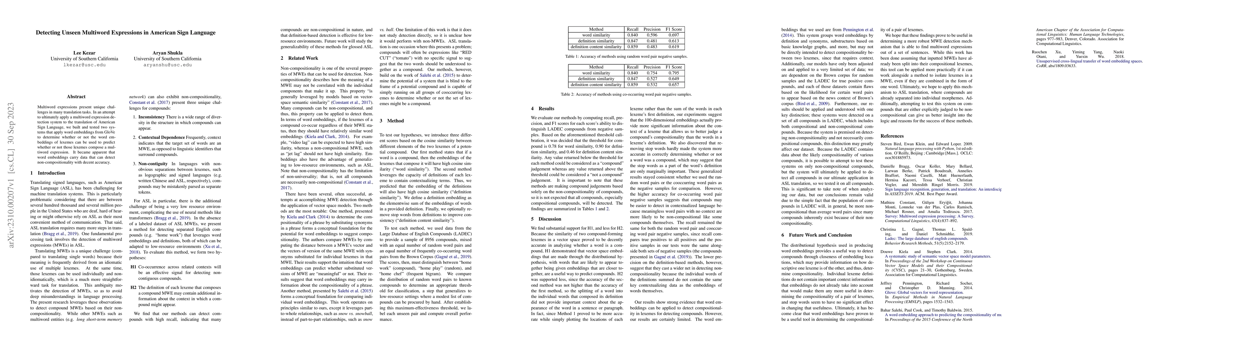 Thumbnail for Detecting Unseen Multiword Expressions in American Sign Language