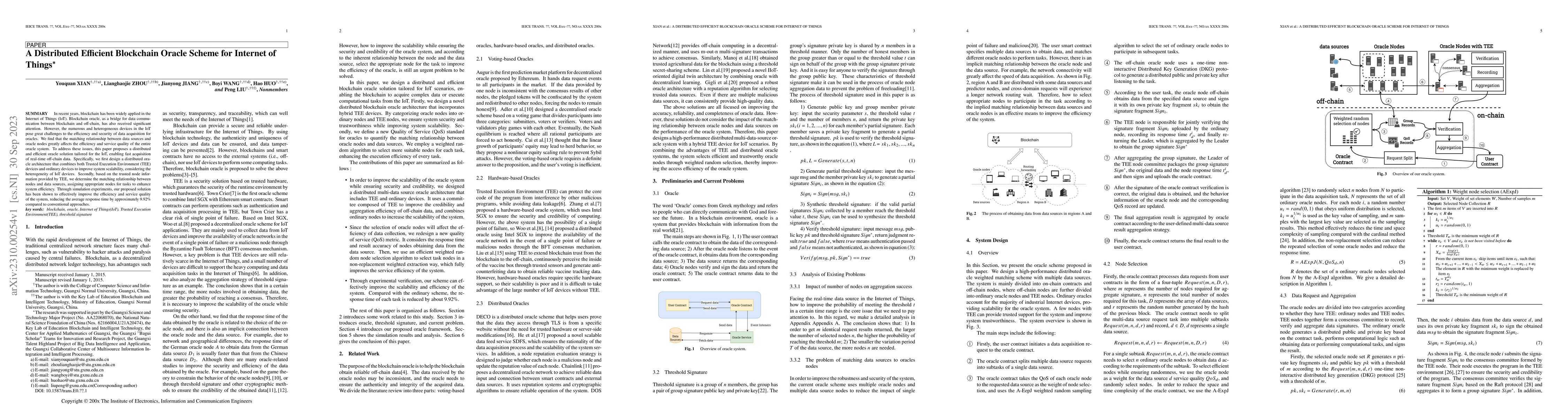 Thumbnail for A Distributed Efficient Blockchain Oracle Scheme for Internet of Things