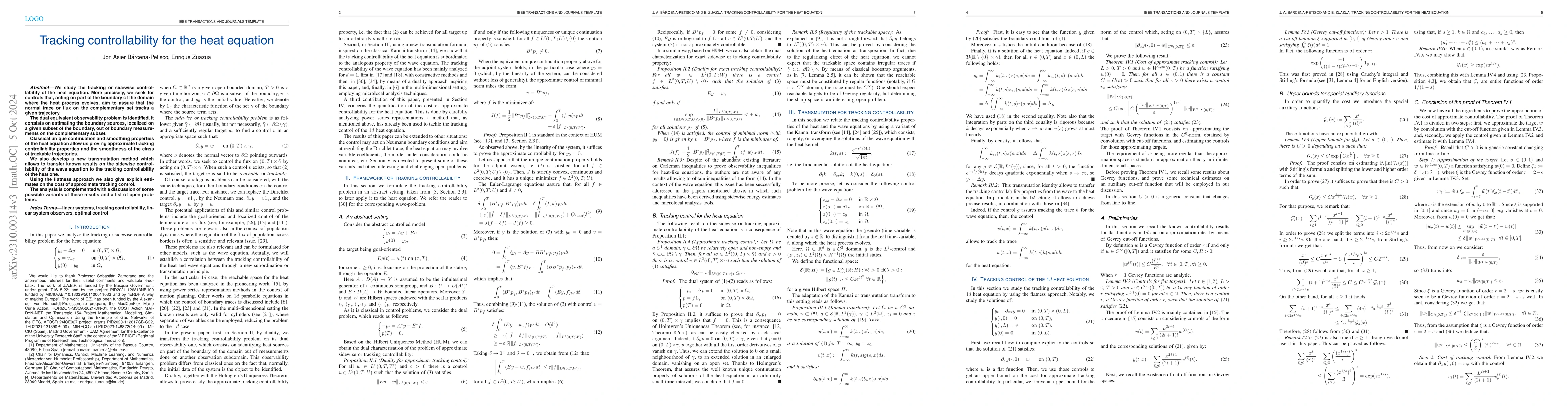 Thumbnail for Tracking controllability for the heat equation
