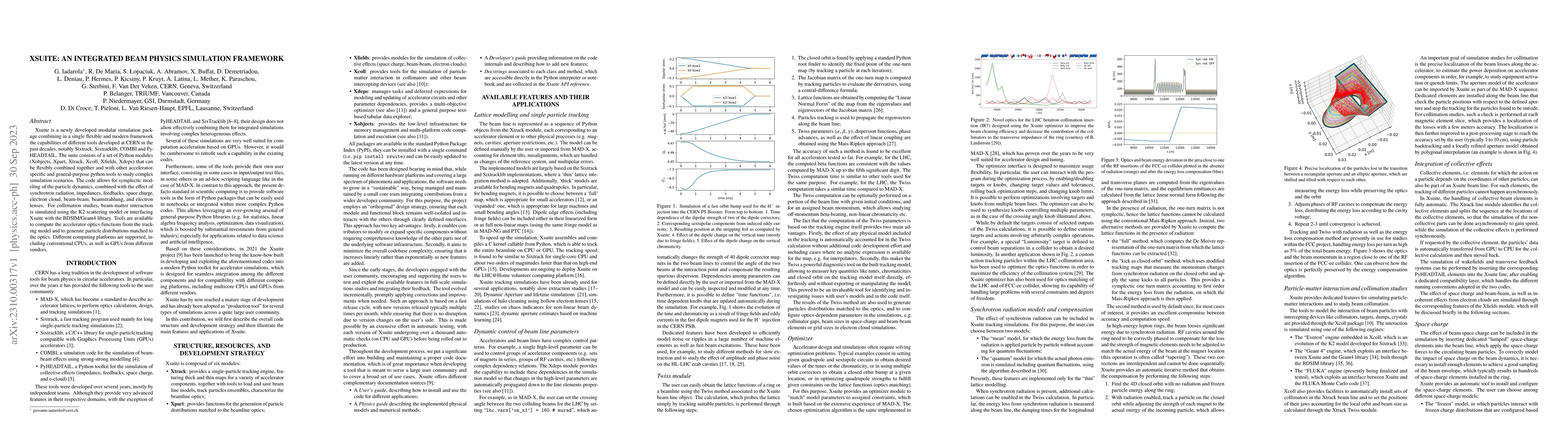 Thumbnail for Xsuite: an integrated beam physics simulation framework